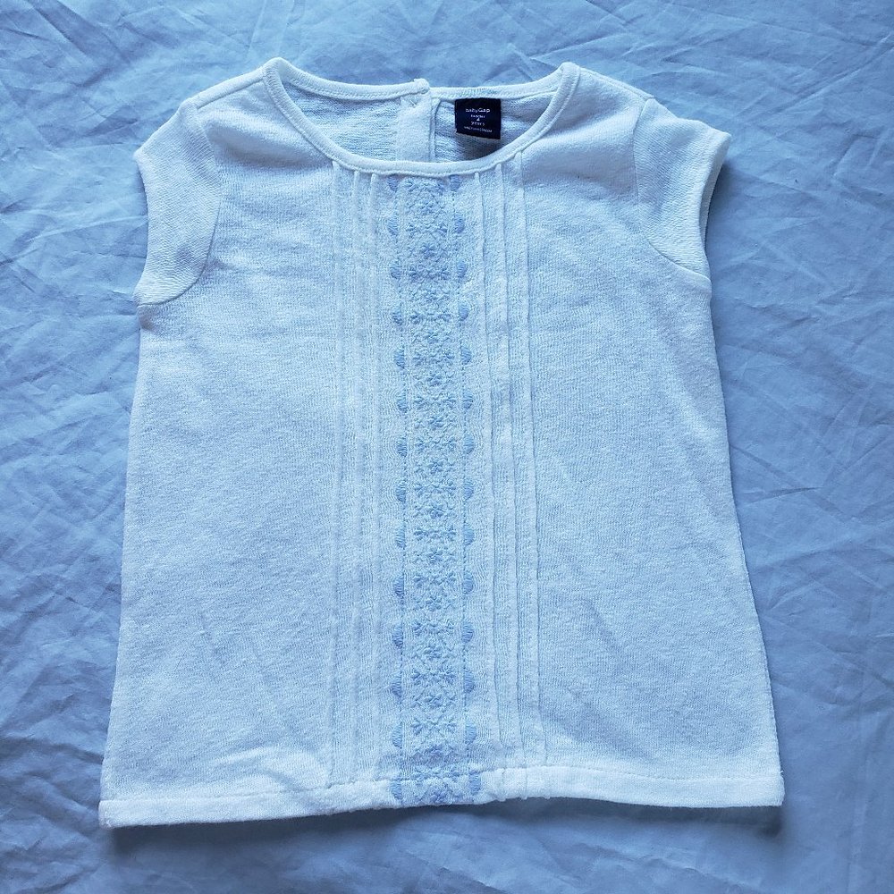 Baby Gap white knit blouse
